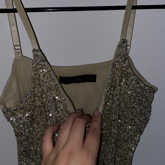 Vintage The Limited Gold Glitter Cami - Picture 3 of 4